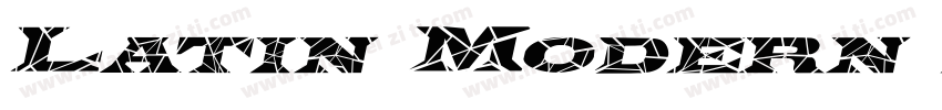 Latin Modern italic字体转换